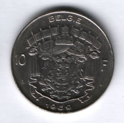 10 франков 1969 г. Бельгия Belgie