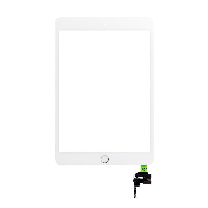 Тачскрин iPad mini 3 (в сборе с кнопкой Home) (с контроллером) (white-silver) Оригинал