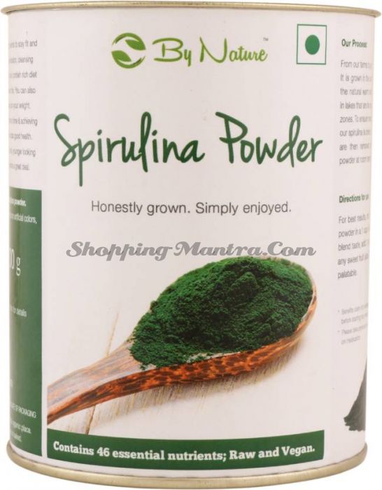 Органическая спирулина в порошке 100гр By Nature Organic Spirulina Powder