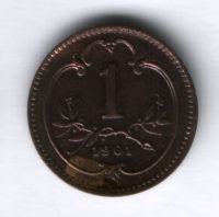 1 геллер 1901 г. Австрия