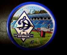 Часы настенные большие футбольные Динамо Брянск