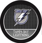 Брелок шайба с цветным логотипом ХК "Tampa Bay Lightning"