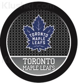Брелок шайба с цветным логотипом ХК "Toronto Maple Leafs"