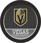 Брелок шайба с цветным логотипом ХК "Vegas Golden Knights"