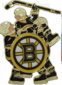 Значок металлический три игрока ХК "Boston Bruins"
