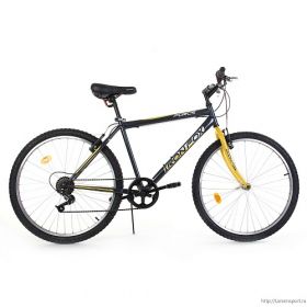 Велосипед Iron Fox Force 26 Black/ Yellow 6ск, (18,26") черный/желтый