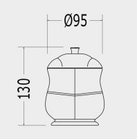 Шкатулка для ванных принадлежностей Devon&Devon Emily MIL526E схема 1