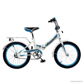 Велосипед Larsen Junior 18" (16,18") Белый/ голубой