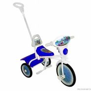 Детский велосипед "Малыш" 09/2, метал. колеса, упр. ручка, доп. подножка, синий
