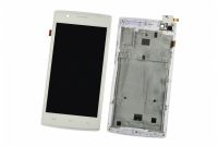 LCD (Дисплей) Fly FS501 Nimbus 3 (в сборе с тачскрином) (в раме) (white) Оригинал