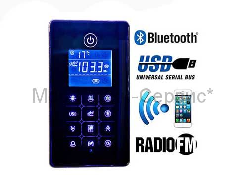 Сенсорный пульт управления душевой кабиной bluetooth mp3 usb touch screen