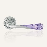 Ручка Linea Cali Gemma 1120 RO 103 CR (хром+кристалл Violet)