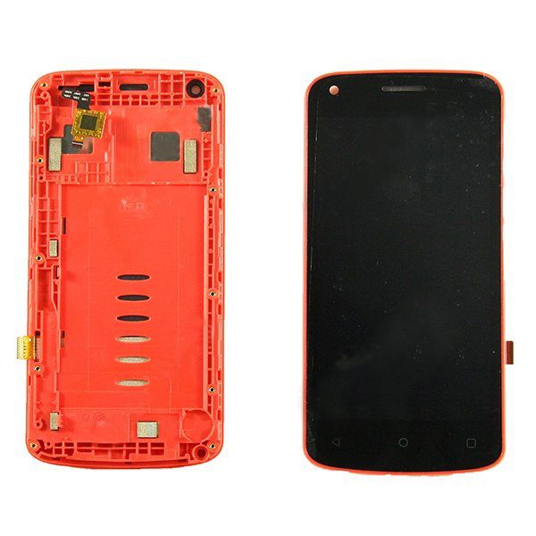 LCD (Дисплей) Fly FS456 Nimbus 14 (в сборе с тачскрином) (в раме) (red) Оригинал