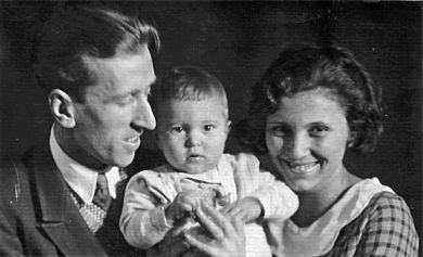 С первой женой Эдвардой и сыном Юрой