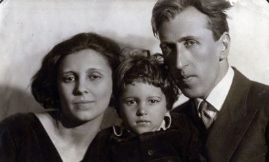 С первой женой Эдвардой и сыном Юрой