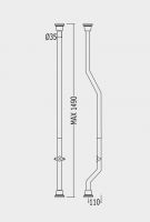 Devon&Devon New Etoile патрубок для высокого бачка (зажим-держатель и коллекторы) схема 1