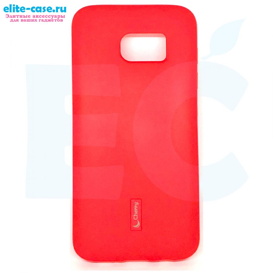 Чехол Cherry силиконовый для Samsung S7 Edge красный