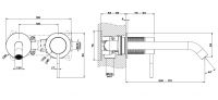 Gessi Meccanica смеситель для раковины 54286 схема 1