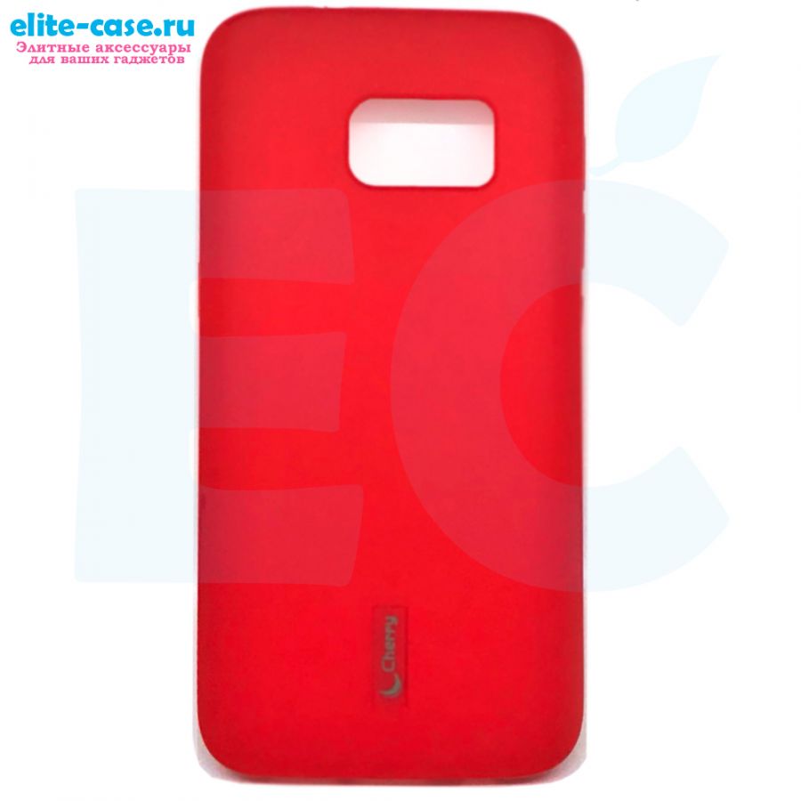 Чехол Cherry силиконовый для Samsung S7 красный