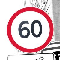 Дорожный знак 3.24 Ограничение скорости 60км/ч