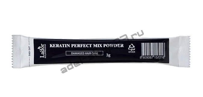 Лд маска для волос с коллагеном и кератином keratin mix powder 3g 3гр