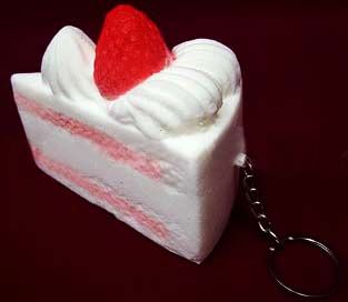 Мялка-брелок  "Кусочек торта"