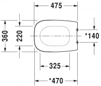 Крышка для унитаза Duravit D-Code 006741 схема 1