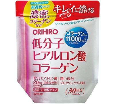 ORIHIRO Плотный коллаген + Гиалуроновая кислота на 30 дней (порошок)