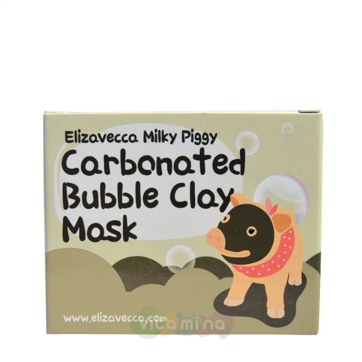 Elizavecca Маска для лица глиняно-пузырьковая Milky Piggy Carbonated Bubble Clay Mask