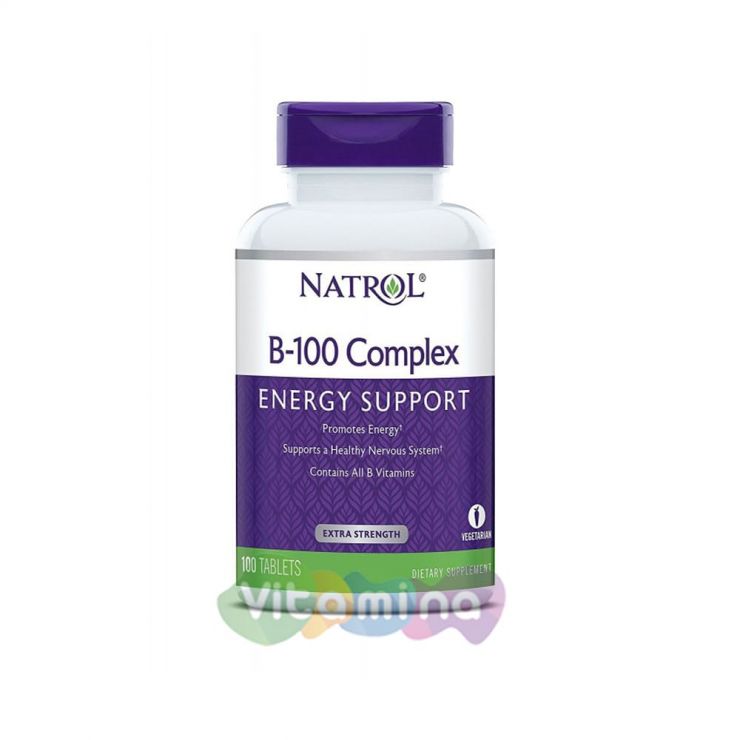 Natrol B-100 complex, 100 табл.
