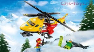 Конструктор LEPIN Cities Вертолёт скорой помощи 02090 (Аналог LEGO City 60179) 212 дет