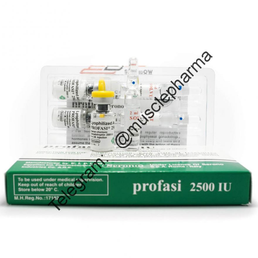 Гонадотропин PROFASI 2500 IU (3 флакона по 2500 ед + 3 амп. раствора)