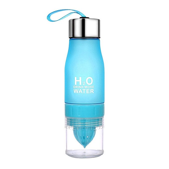 Бутылка-Соковыжималка H2O Drink More Water, 650 Мл, Цвет Голубой