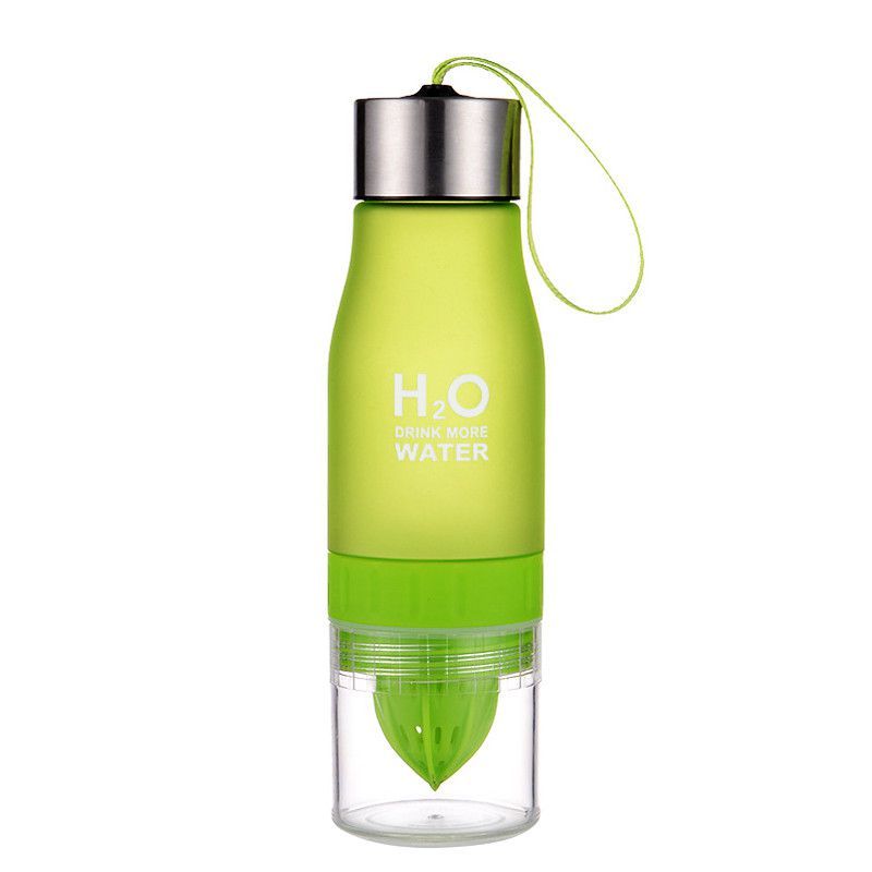Бутылка-Соковыжималка H2O Drink More Water, 650 Мл, Цвет Зеленый
