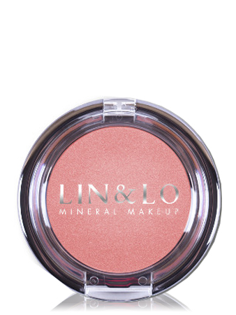 LIN&LO Румяна компактные минеральные LLBL10 дымчато - розовый