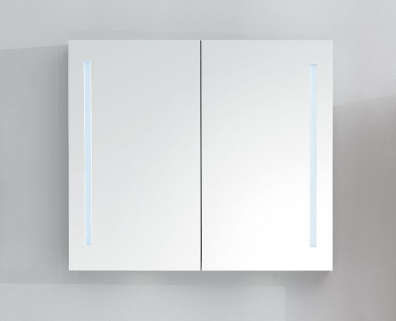 Зеркальный шкаф c подсветкой BelBagno SPC-2A-DL-BL-800