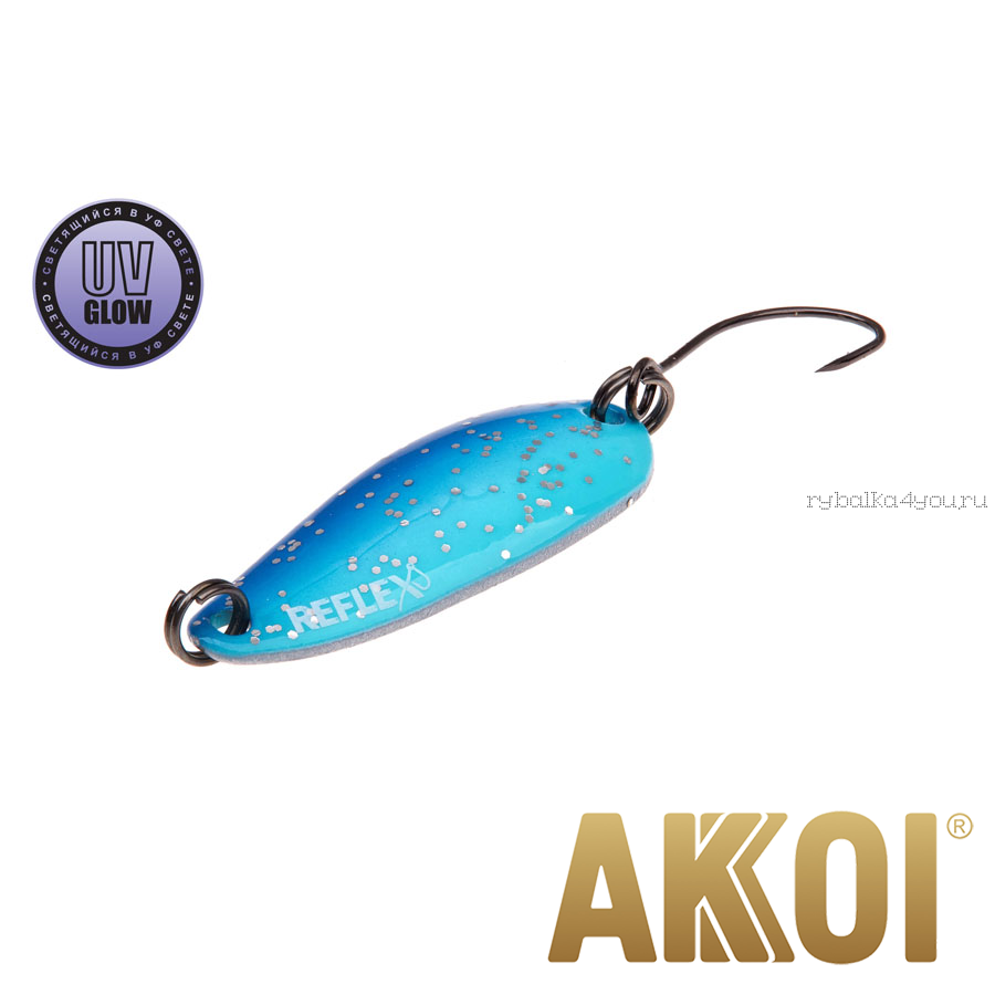 Колеблющаяся блесна Akkoi Reflex Hobo 2,9 см / 2,3гр / цвет:  R07 UV