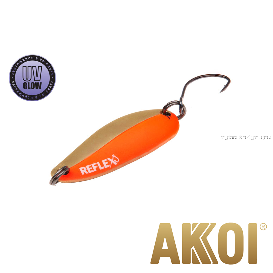 Колеблющаяся блесна Akkoi Reflex Hobo 2,9 см / 2,3гр / цвет:  R13 UV