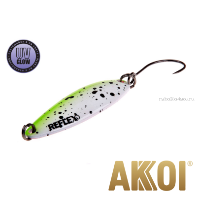 Колеблющаяся блесна Akkoi Reflex Legend 3,5 см / 3,1 гр / цвет: R05 UV