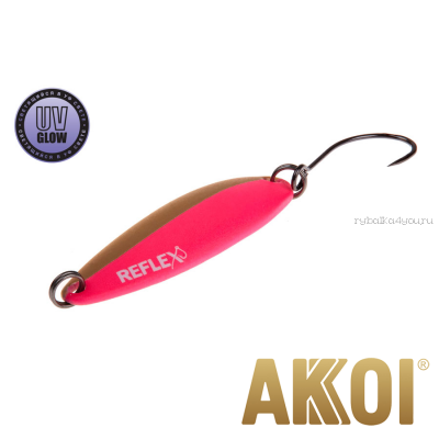 Колеблющаяся блесна Akkoi Reflex Legend 3,5 см / 3,1 гр / цвет: R09 UV