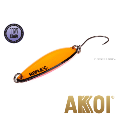 Колеблющаяся блесна Akkoi Reflex Legend 3,5 см / 3,1 гр / цвет: R17 UV