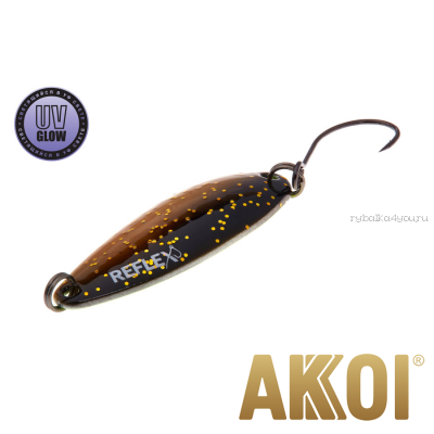 Колеблющаяся блесна Akkoi Reflex Legend 3,5 см / 3,1 гр / цвет: R26 UV