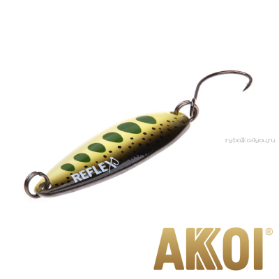 Колеблющаяся блесна Akkoi Reflex Legend 3,5 см / 3,1 гр / цвет: R30