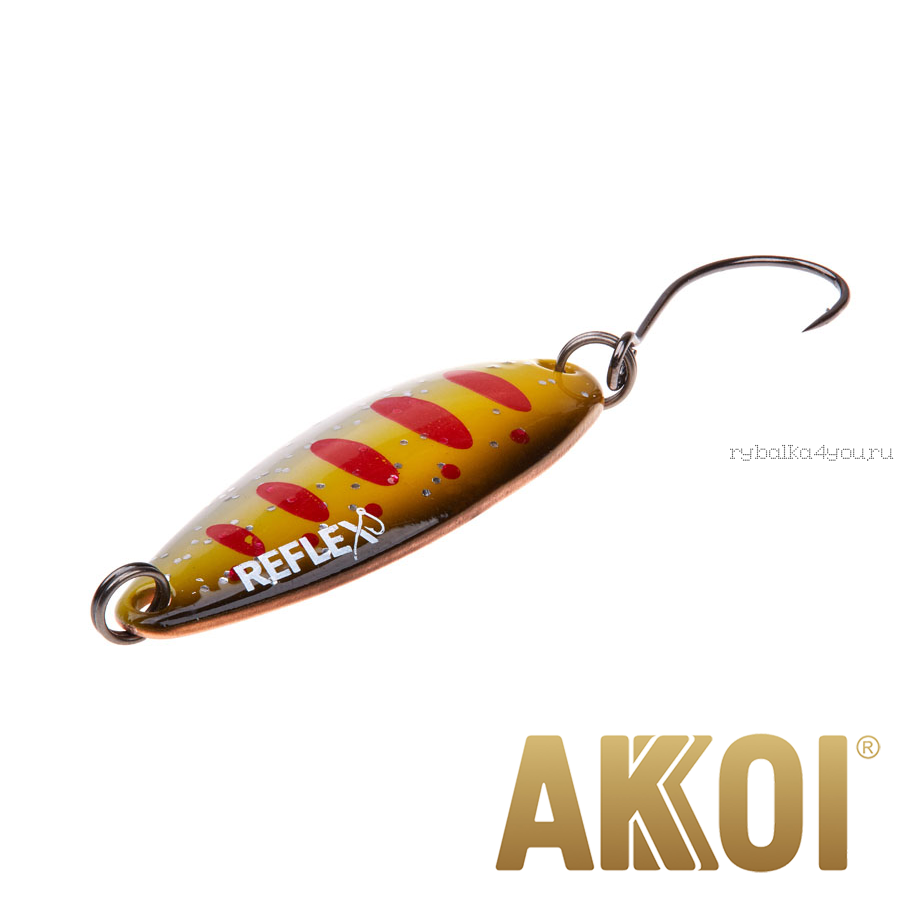Колеблющаяся блесна Akkoi Reflex Legend 3,5 см / 3,1 гр / цвет: R31