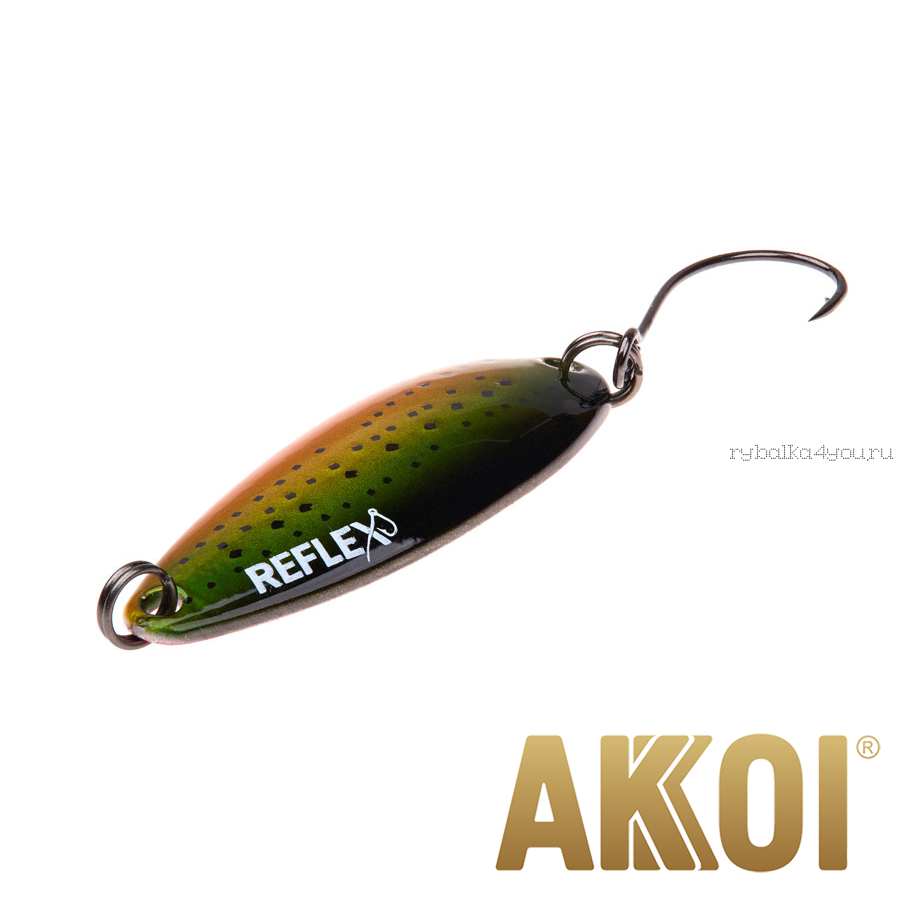 Колеблющаяся блесна Akkoi Reflex Legend 3,5 см / 3,1 гр / цвет: R32 UV