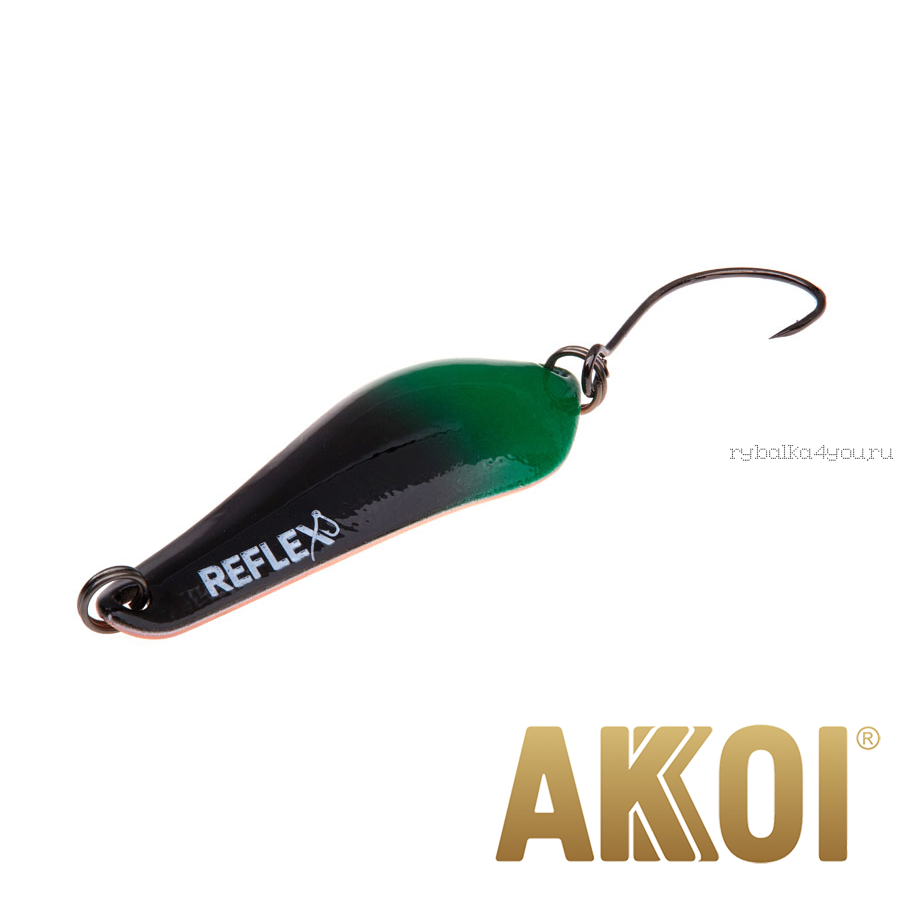 Колеблющаяся блесна Akkoi Reflex Crystal 4 см / 3,6 гр / цвет:  R40