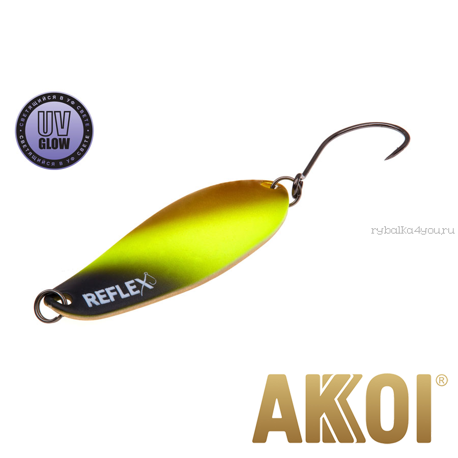 Колеблющаяся блесна Akkoi Reflex Element 4,2 см / 4,8 гр / цвет:  R02 UV