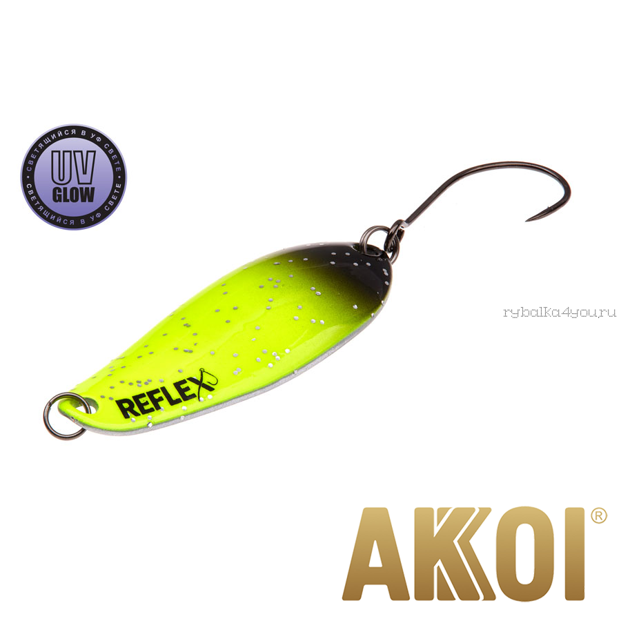 Колеблющаяся блесна Akkoi Reflex Element 4,2 см / 4,8 гр / цвет:  R03 UV