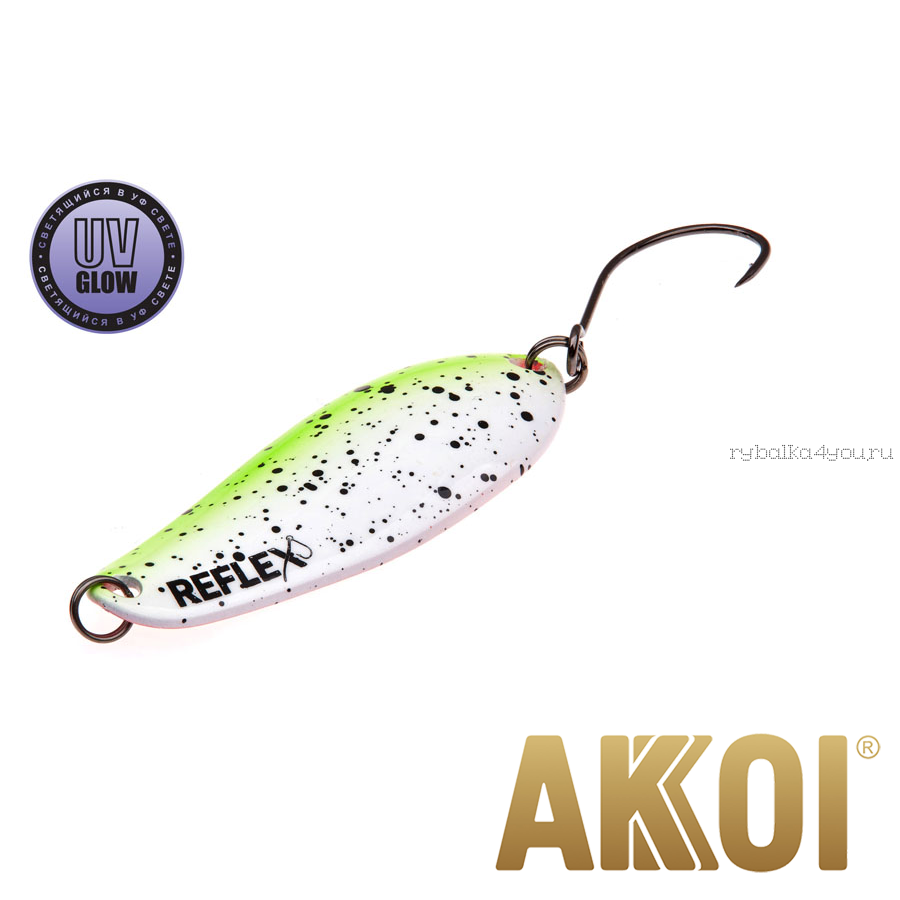 Колеблющаяся блесна Akkoi Reflex Element 4,2 см / 4,8 гр / цвет:  R05 UV