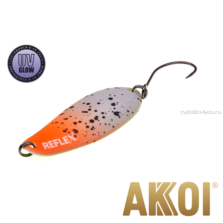 Колеблющаяся блесна Akkoi Reflex Element 4,2 см / 4,8 гр / цвет:  R06 UV
